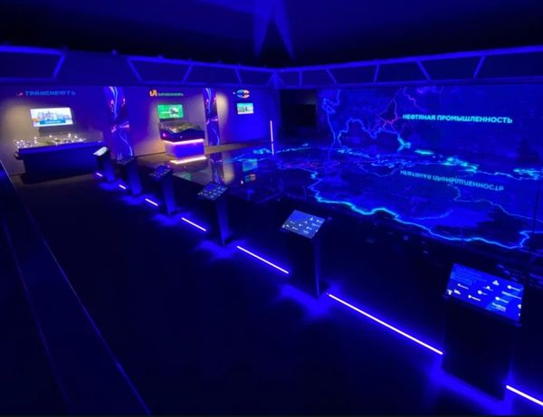 Интерактивная напольная карта LED